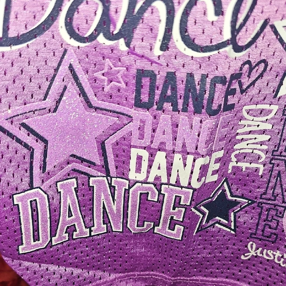 Justice Purple and White Dance Matching Set